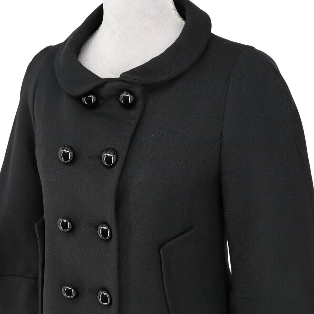 Zara Basic Jacket Womens Medium Black Double Brea… - image 8